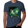 Mermaid In A Lily Pond TShirt Heavy Duty Casual Work Tee