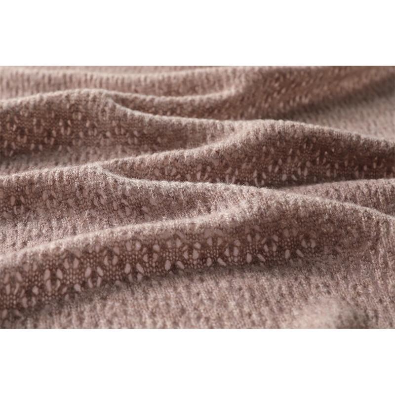 G·TENNA Women's Hollow-out Solid Color Wool Scarf