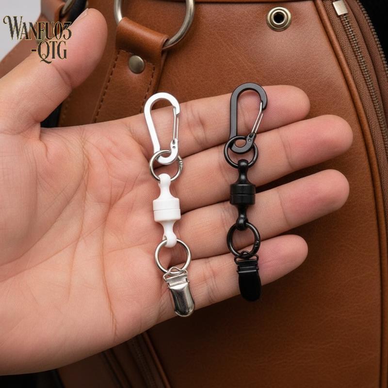 Golf Magnetic Putter Keeper Cover Holder Anti-Lost Waist Clip Golf Ball Towel Glove Hanger Gripper Hook Rounding Gift Accessorie