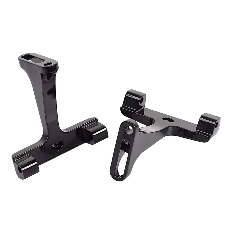 

Black Passenger Floorboard Mount Bracket For Street Glide Road King FLHR чорний