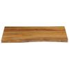 VidaXL Dessus de table 70x60x2,5 cm bord vivant bois massif manguier 370763
