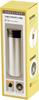 Kakusei UC-03 Silver Mug Water Bottle, 300ml, Double-Layer Vacuum Wall, Insulates Hot & Cold Water, Easy-Open Ribbed Cap, Includes Ice Stopper,