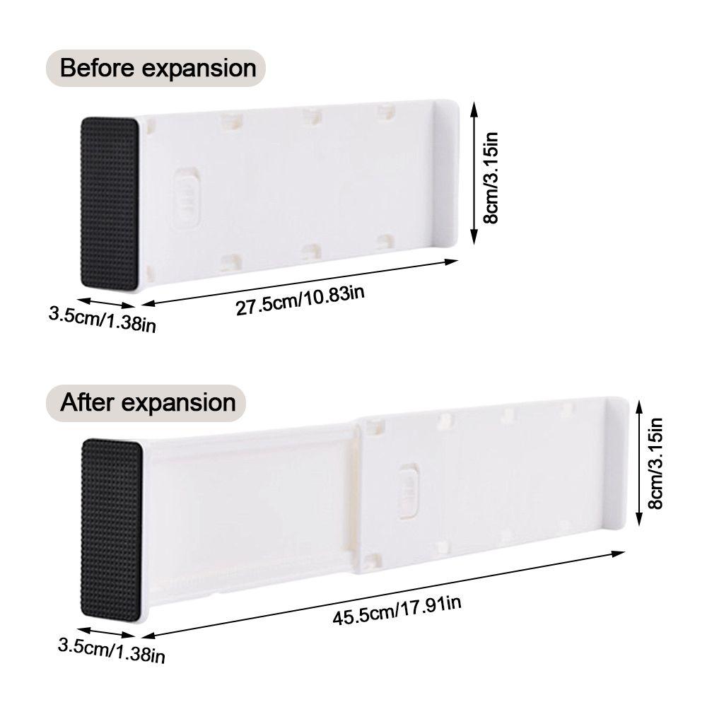 8pcs Side Locking Buckle Drawer Organizer Adjustable Storage Organizers  Kitchen Storage