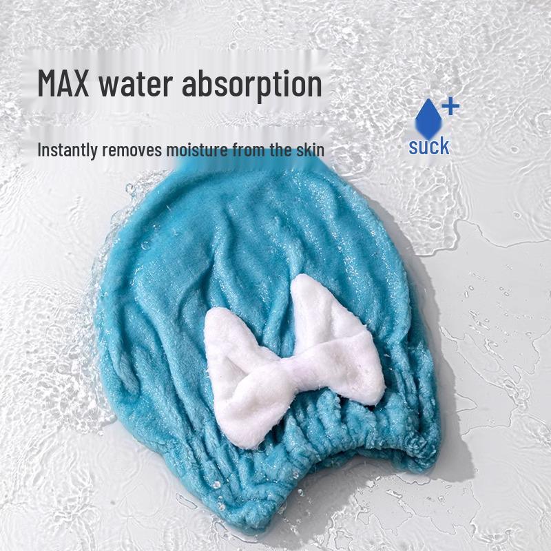 Super Absorbent Quick-Dry Hair Towel Cap - 2024 Style for Women & Children, Cute & Thickened