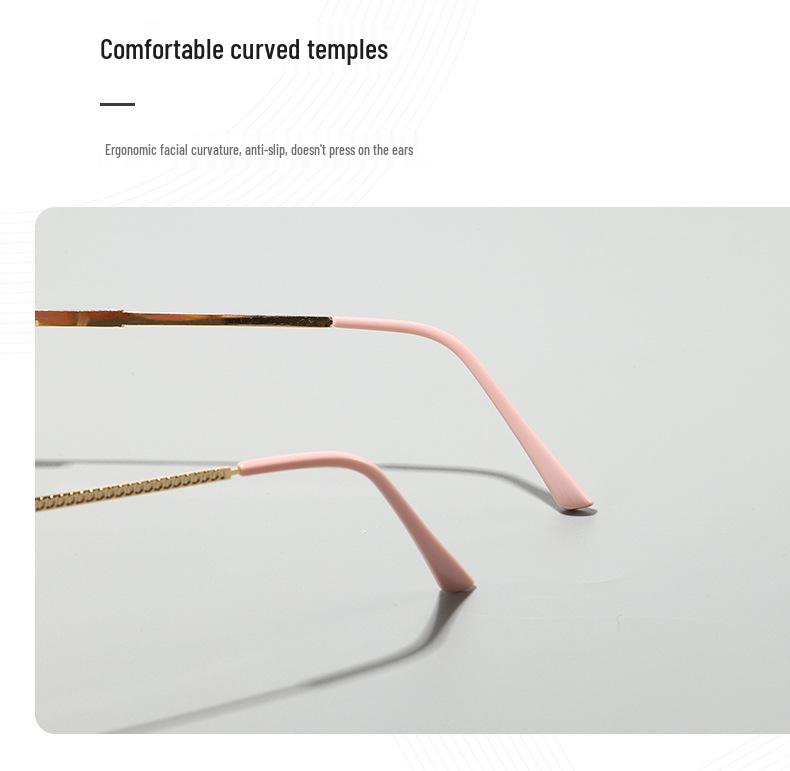 Retro Rhinestone Cat-eye Anti-Blue Light Glasses: Fashionable Color-changing Metal Frames
