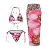 2025 European and American Triangle Cup Quick-Dry Bikini Cover-Up Set for Women