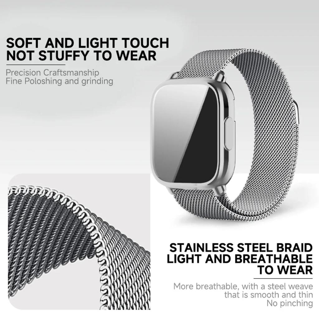 Case+Milanese Magnetic Strap For Redmi Watch 5 Active Band TPU Soft Case Screen Protector For Redmi Watch 5 Lite Metal Watchband
