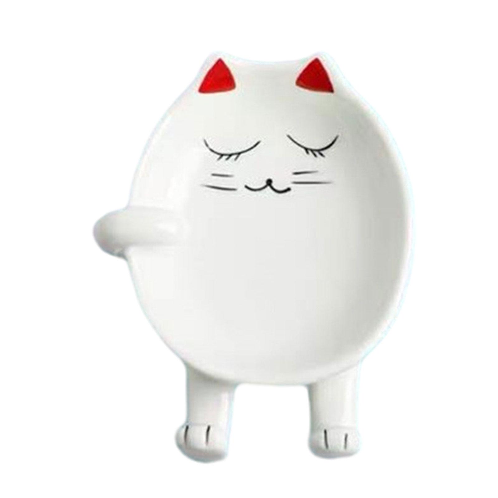 

Fun Cartoon Cover Rack Versatile Spoon Rest Novelty Lid Rack Kitchen Gadget Holder Ceramic Material for Kitchen Cooking 1