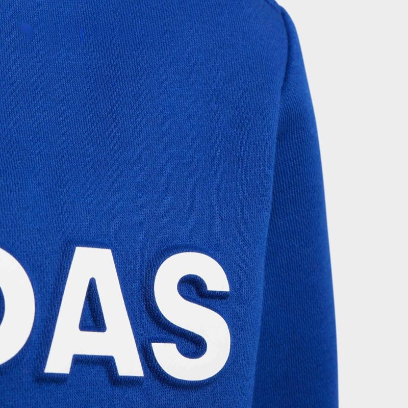 Adidas Outdoor Sports Series Warm Comfortable Pullover Fleece Long Sleeve Kids Tops Blue DT2416