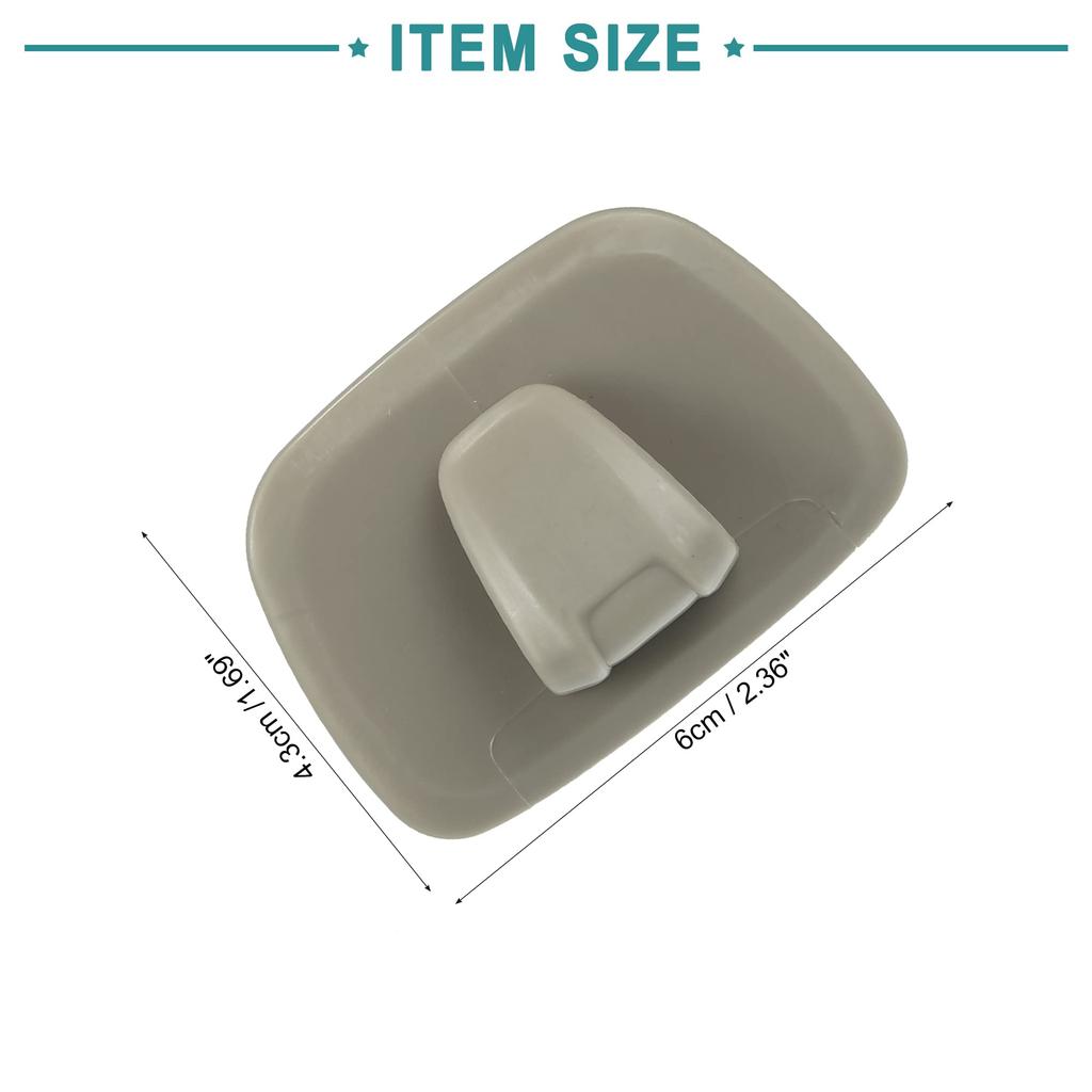ACROPIX Interior Roof Insert Hook Hanger ABS Cover Trim for Volvo S90 V90 Gray 2pcs - -