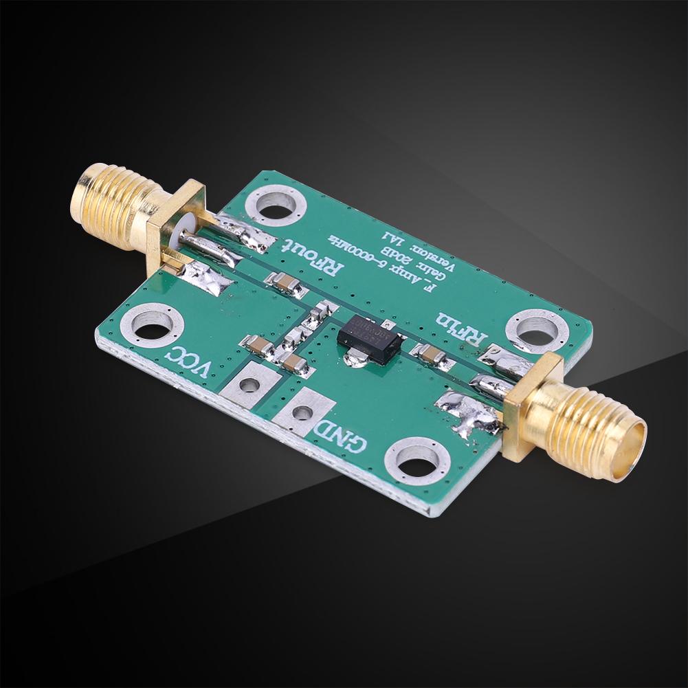 Ultra-wideband Radio Frequency Amplifier Module 5-6000MHz RF Amplifier Module Gain 20dB 85mA RF Signal Power Amplifier Board