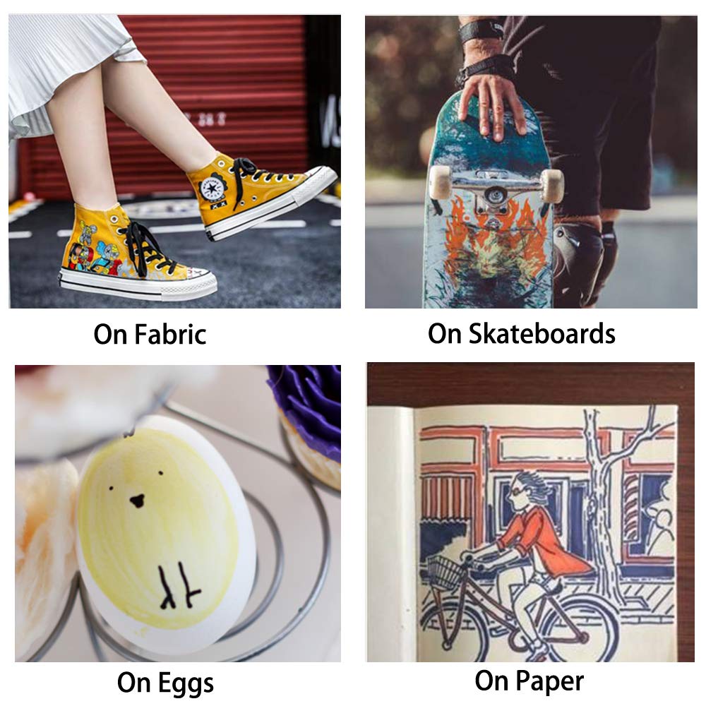 Shuttle Art Permanent Color Marker Fine 60 Quick Water for Coloring Writing and Notebooks Markers, Pens, Set, Point, Colors, Drying, Resistant, Kids,