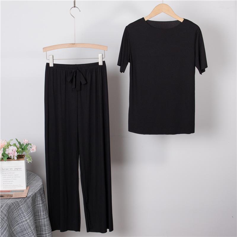 Set casual de vară pentru femei, din două piese largi, pentru acasă