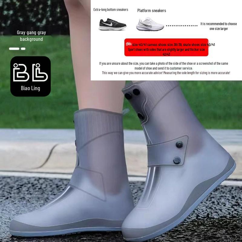 Men's & Women's Non-Slip Waterproof High-Top Overshoes for Rainy Days and Mountaineering