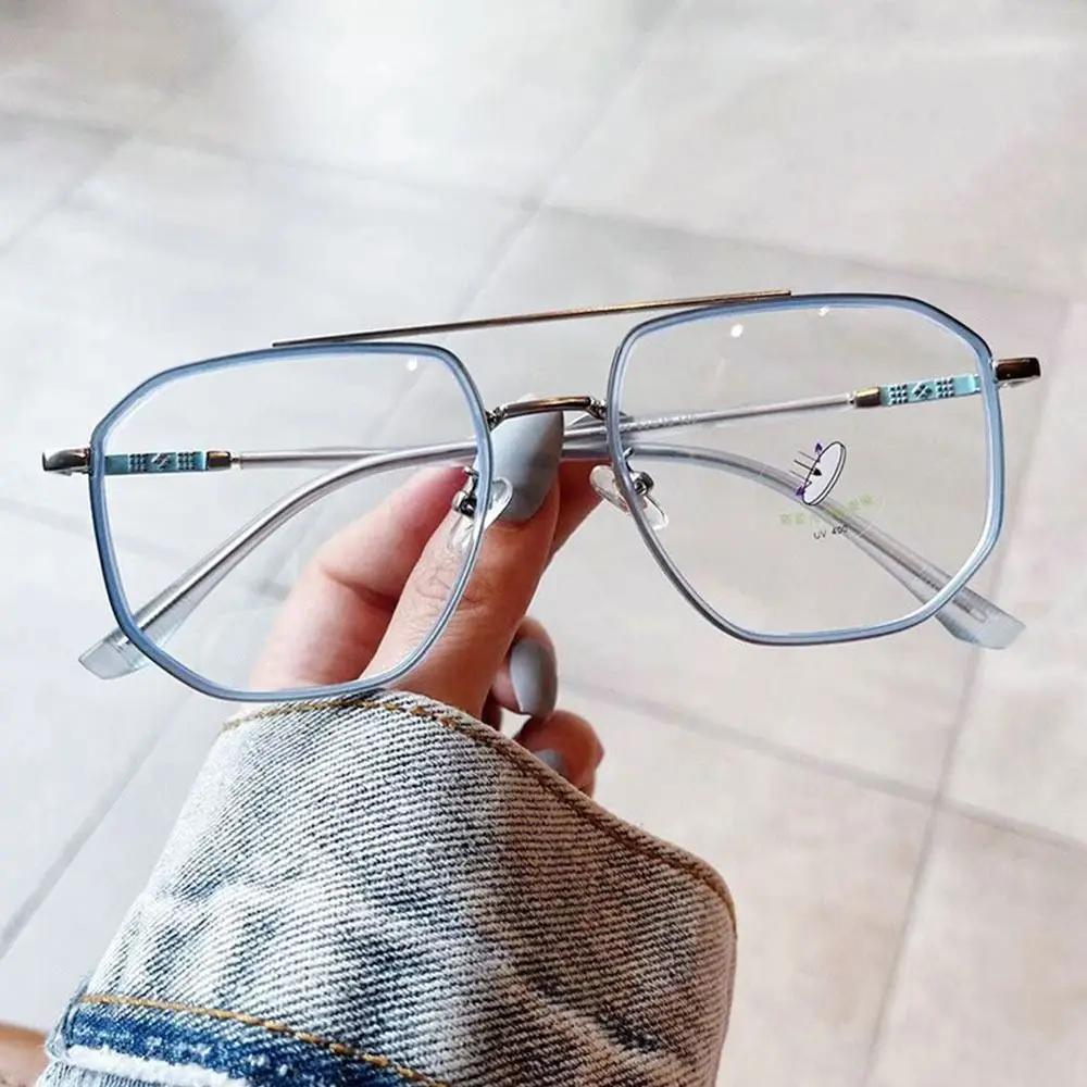 Durable Portable Anti-Blue-Ray Spectacles Female Male Oversized Optical Grade Frames Eye Protection Ultra Light Eyeglasses Office Goggles