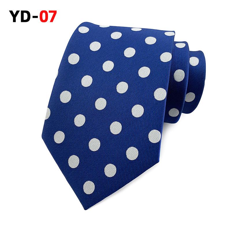 2025 Polka Dot Polyester Herren Business Casual Krawatte - Verschiedene Farben