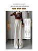 Women's High-Waist Black Flared Suit Pants - Slim Fit, Wide Leg, Spring 2024 Collection