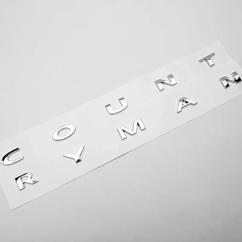 

3D ABS Буквы Countryman Логотип Задний Багажник Эмблема Значок Наклейка Silver