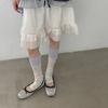 Thin Floral Leg Warmers Soft Breathable Mid Calf Socks New Footed Leg Warmers  Women Daily Wear
