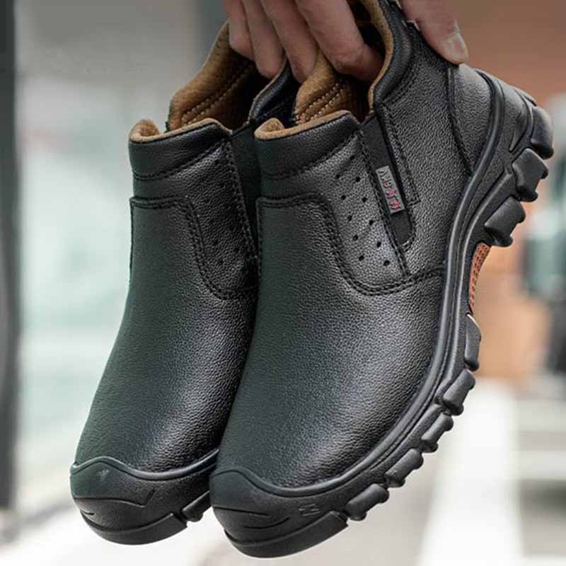 

Protective Waterproof Work Boots Safety Anti-scald Welding Shoes Composite Toe Shoes Men Anti-smash Anti-puncture Safety Shoes 41