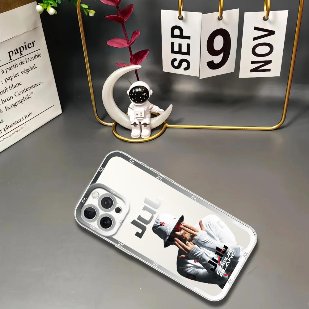 Jul Rapper 13 ORGANISE Phone Case For iPhone Transparent Border Soft Shell 11 12 13 Mini 14 15 16 Pro Max