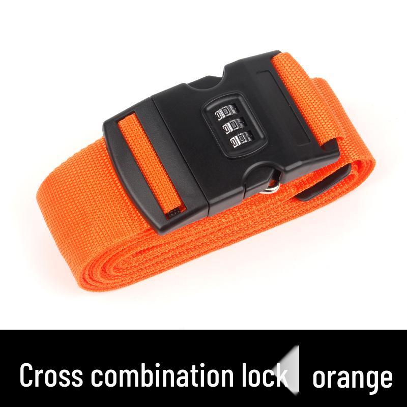- Cross Packing Luggage Reinforcement Strap with Password Lock