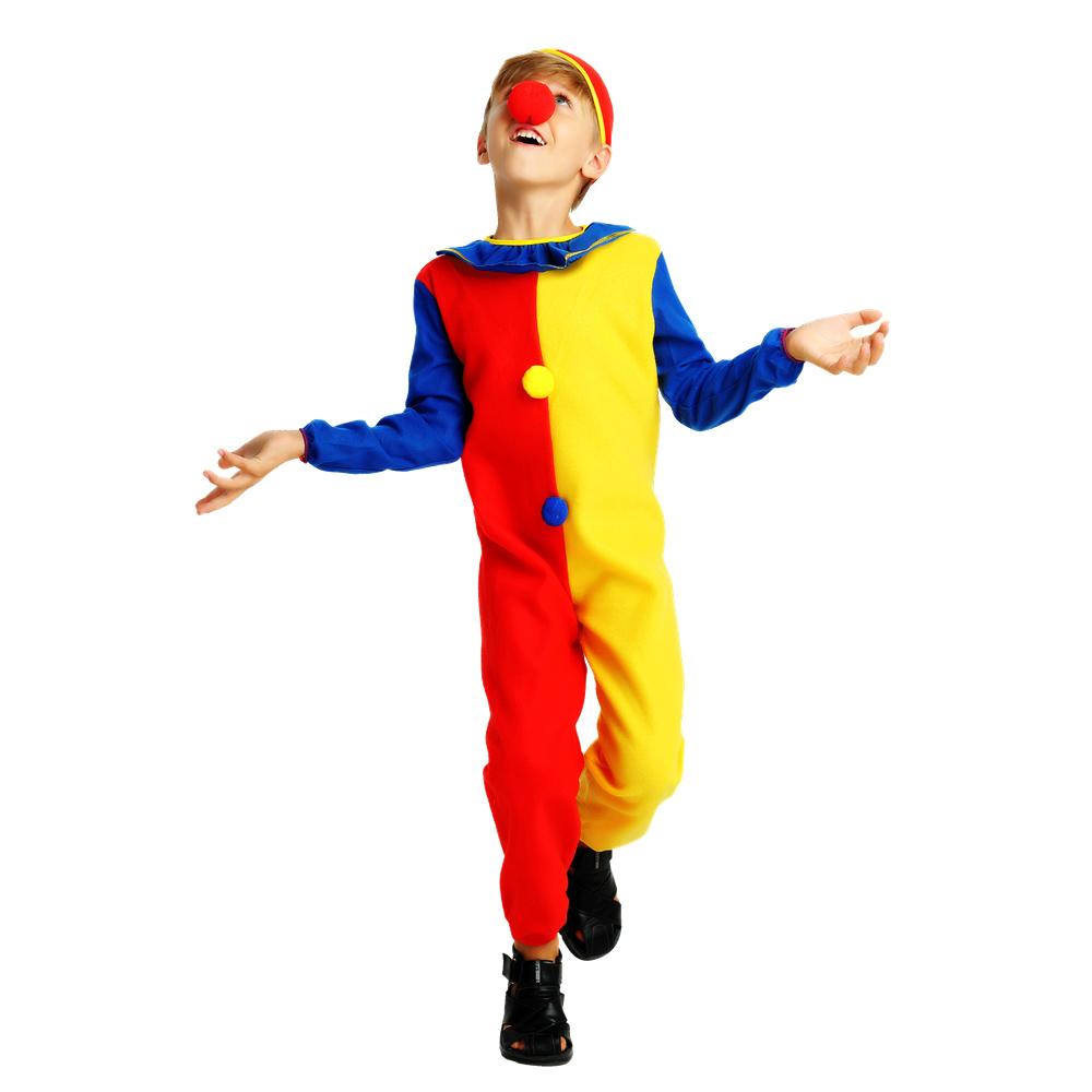 Carnival Halloween Party Children Cosplay Costume Clown Suit Clothes Fancy Clown Costume for