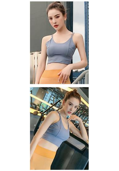 Women's High-Support Shockproof Sports Bra: Shaping Vest Style for Running and Yoga
