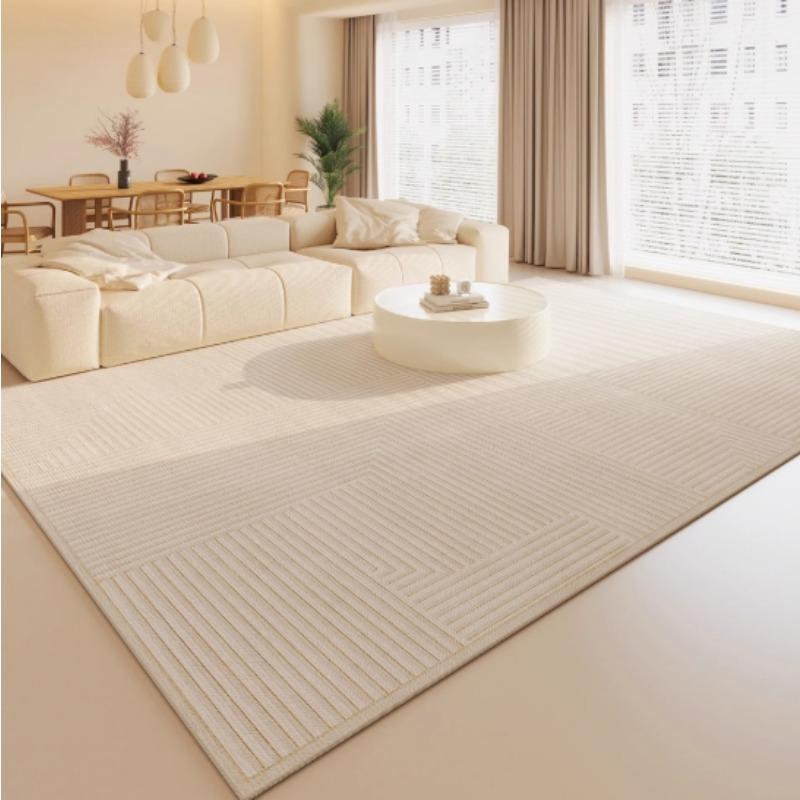 Light Luxury Advanced Living Room Carpet Nordic Modern Large Size Sofa Coffee Table Rug Simple Home Decor Bedroom Bedside Mat
