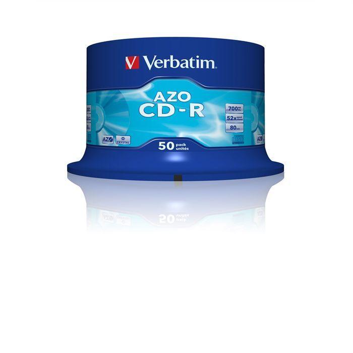 CD-R VERBATIM - 80 min - 700 Mo - 50 supports - 52x