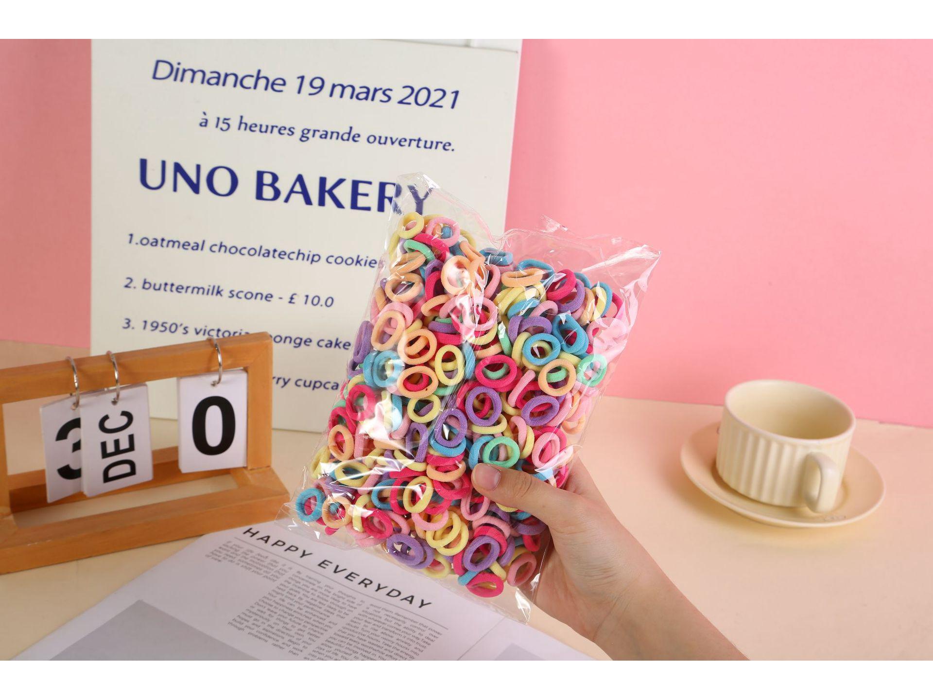 

Детские эластичные резинки для волос — бережные к волосам, прочные, подходят для девочек и младенцев, резинки для волос и аксессуары. 500 pieces