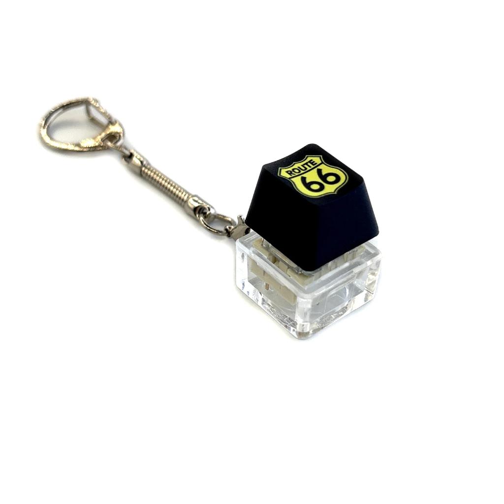 Decompression Keychain Mechanical Keyboard Button Keyring Fingertip Key Cap Pendant Antistress Toy