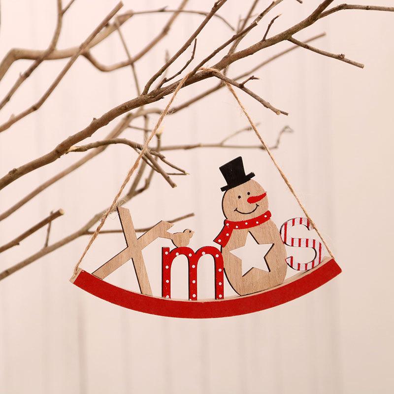 Christmas Decorations Rocking Horse Christmas Letter Cards Can Be Hung on The Door To Display A Gift
