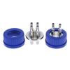 Gl45 Fermentation Tank Reactor Feed Cover Stainless Steel Jar Lid With Ss304 Blue Headspace Cap Refill Cover For Tube
