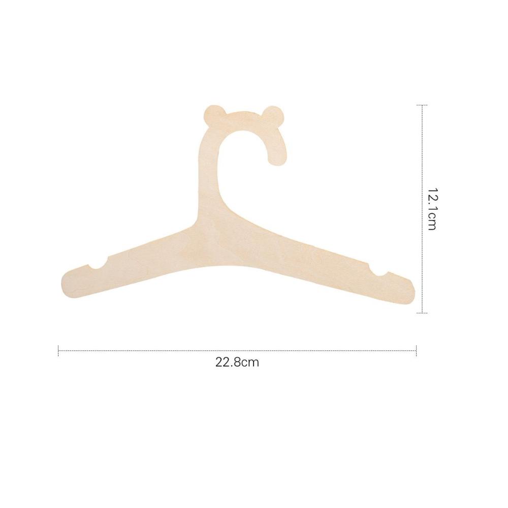 Baby Holder Hanging Wooden Drying Rack Kid Clothes Hangers Hat Hook Storage Organizer