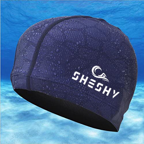 SheShy Flexible Men's Waterproof Moisture Proof Adult Size Swimming Cap