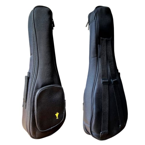 Yaonkaku, 23-inch Ukulele Case, Soft Case for Concert Ukuleles, 8mm Thick Sponge, Black