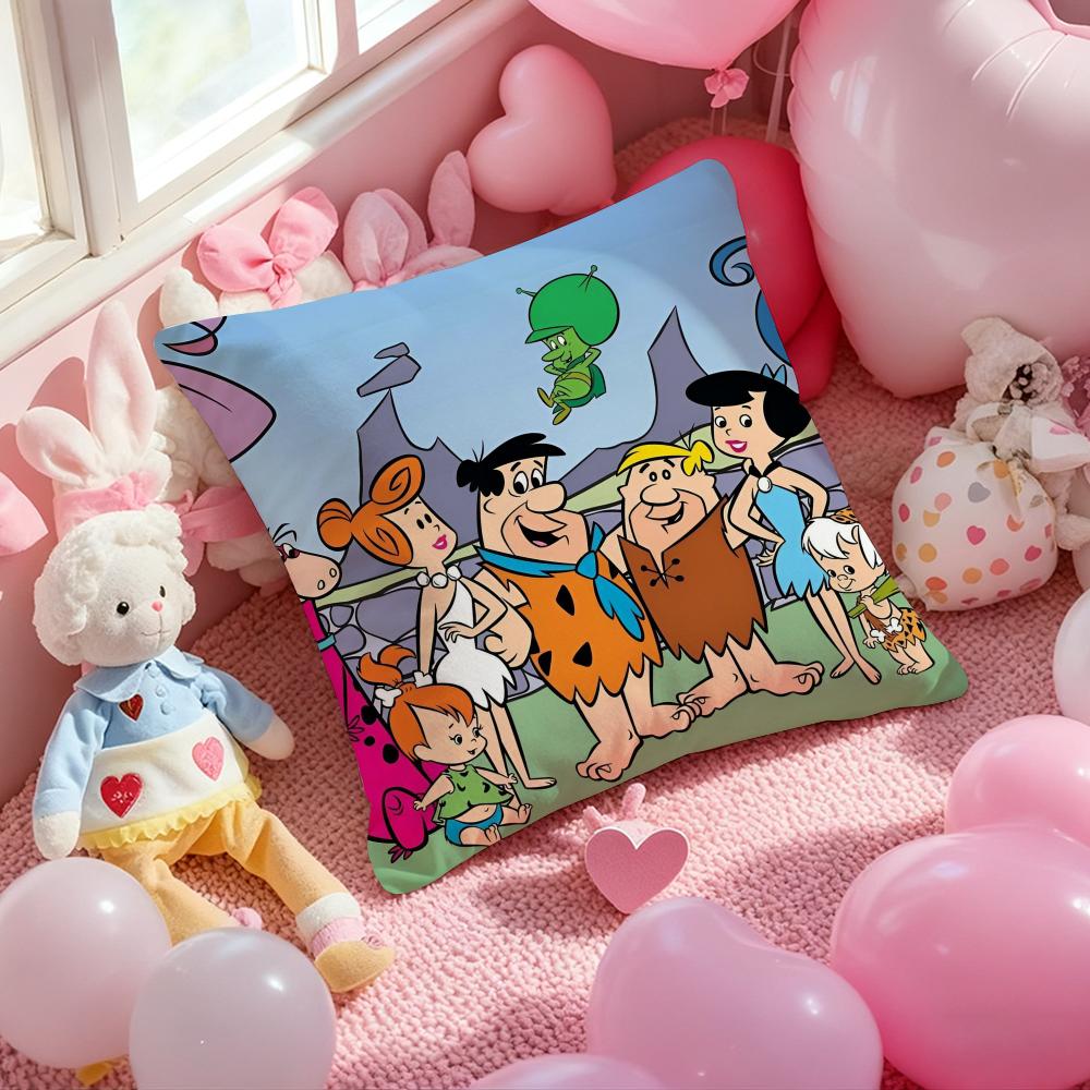 Fred Flintstone Cushion Cover Pattern Printed Pillowcase for Living Room Sofa Cushion Cover & Bedroom Decor