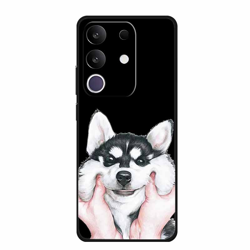 Cartoon Case For Vivo T4x 5G Case Soft TPU Black Silicone Back Cover For Vivo Y300T Y29 4G Phone Case Fundas Shockproof Coque