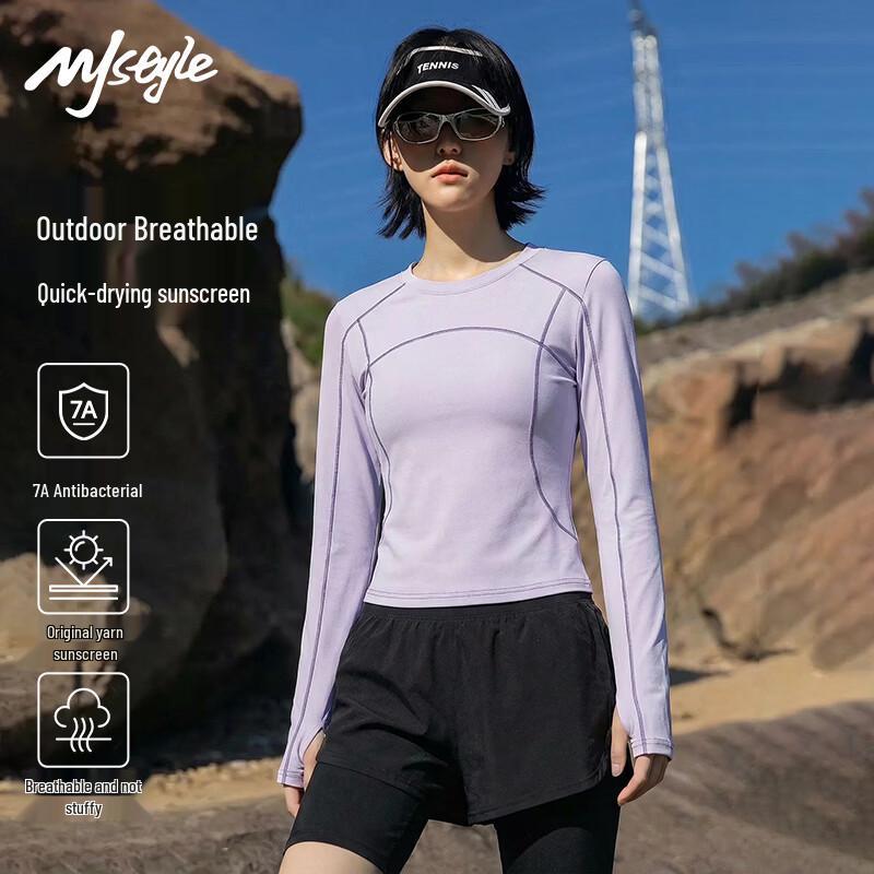 MJ Style Women s Quick-Dry Sun Protection Long Sleeve T-Shirt S