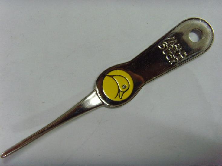 Zinc & Aluminum Alloy Golf Divot Tool - Black, Silver, Green