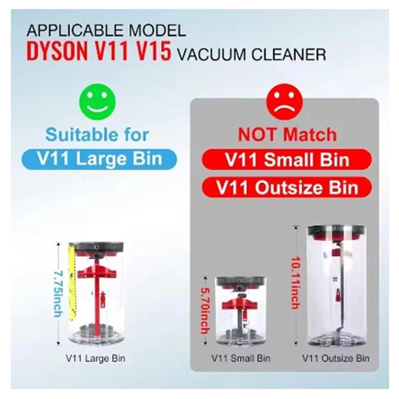 Recipient de praf mare pentru aspiratorul Dyson V11 V15 SV14 SV15 SV22, piesă de schimb, înlocuire, recipient pentru praf, canistră, măturare