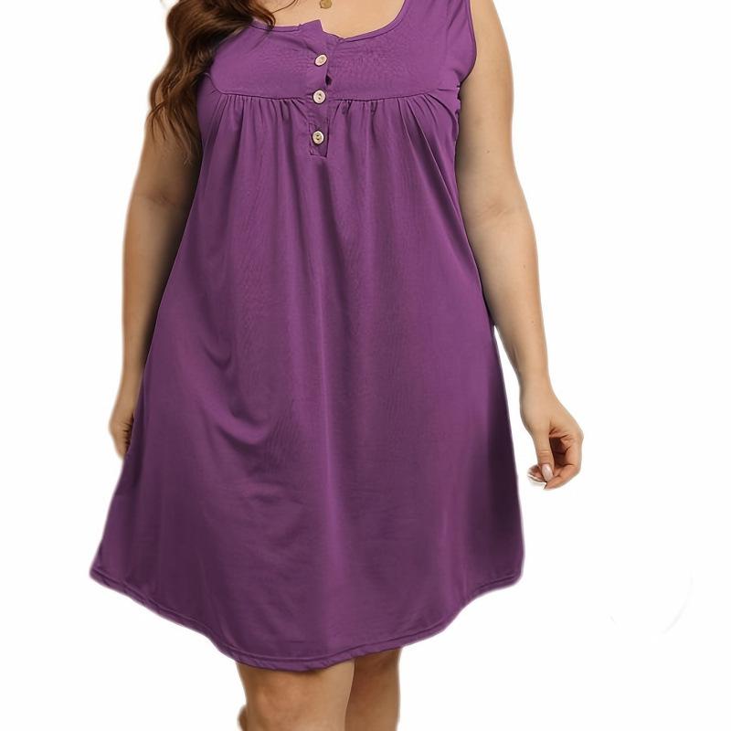 

SHEIN Y 29034 High-Quality Bohemian Dress 4XL фіолетовий