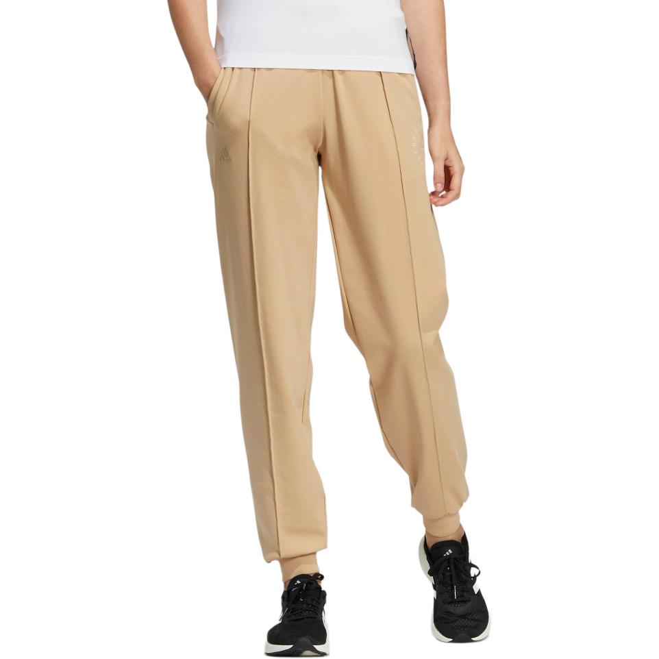 Adidas Knitted Sweatpants Women's Light Umber Moderate Cuffed Pants HZ7062