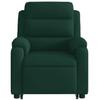 Electric Recliner Chair with Rising Function Dark Green Velvet