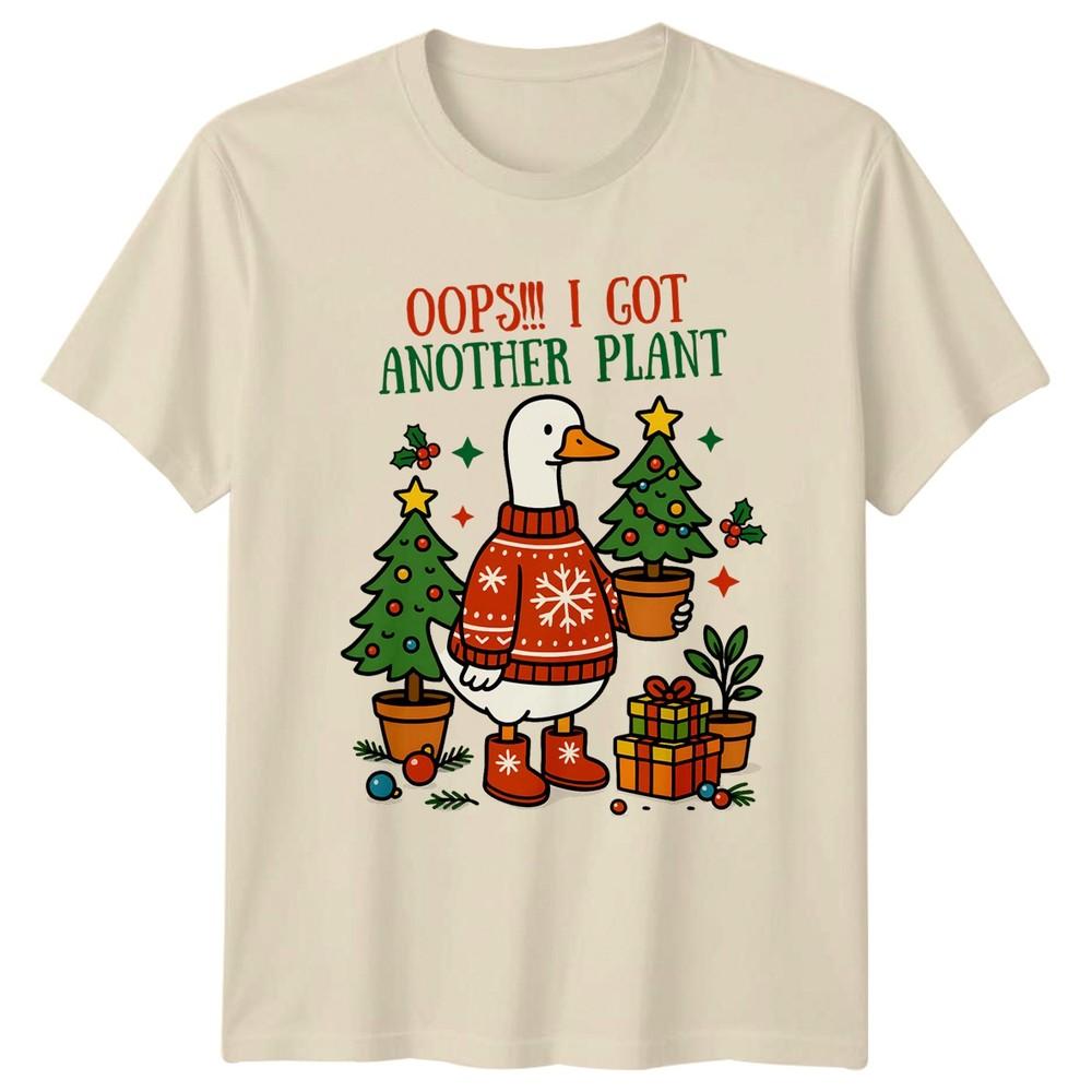 Oops I Got Another Plant Christmas Holidays Duck Unisexs TShirt Unisexs Graphic Tee