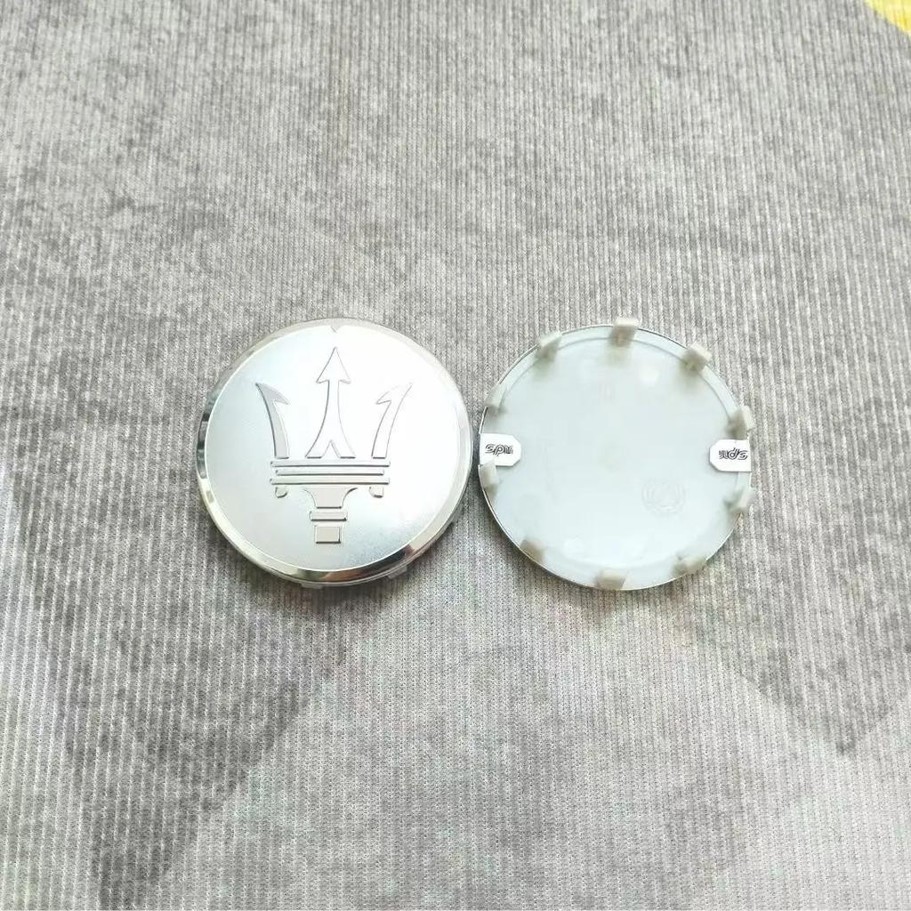 60mm 4pc Car Wheel Center Caps for Maserati Granturismo Levante Ghibli Grancabrio Quattroporte GTS Q4 Coupe Hub Cover Decoration