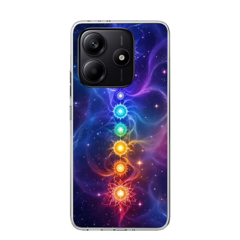 Yoga Chakra Spiritual Energy Universe Phone Case For Xiaomi Redmi Note 15 14 13 12S 12 Pro Plus 11S 11E 11 11T 10S 10 Art Soft P