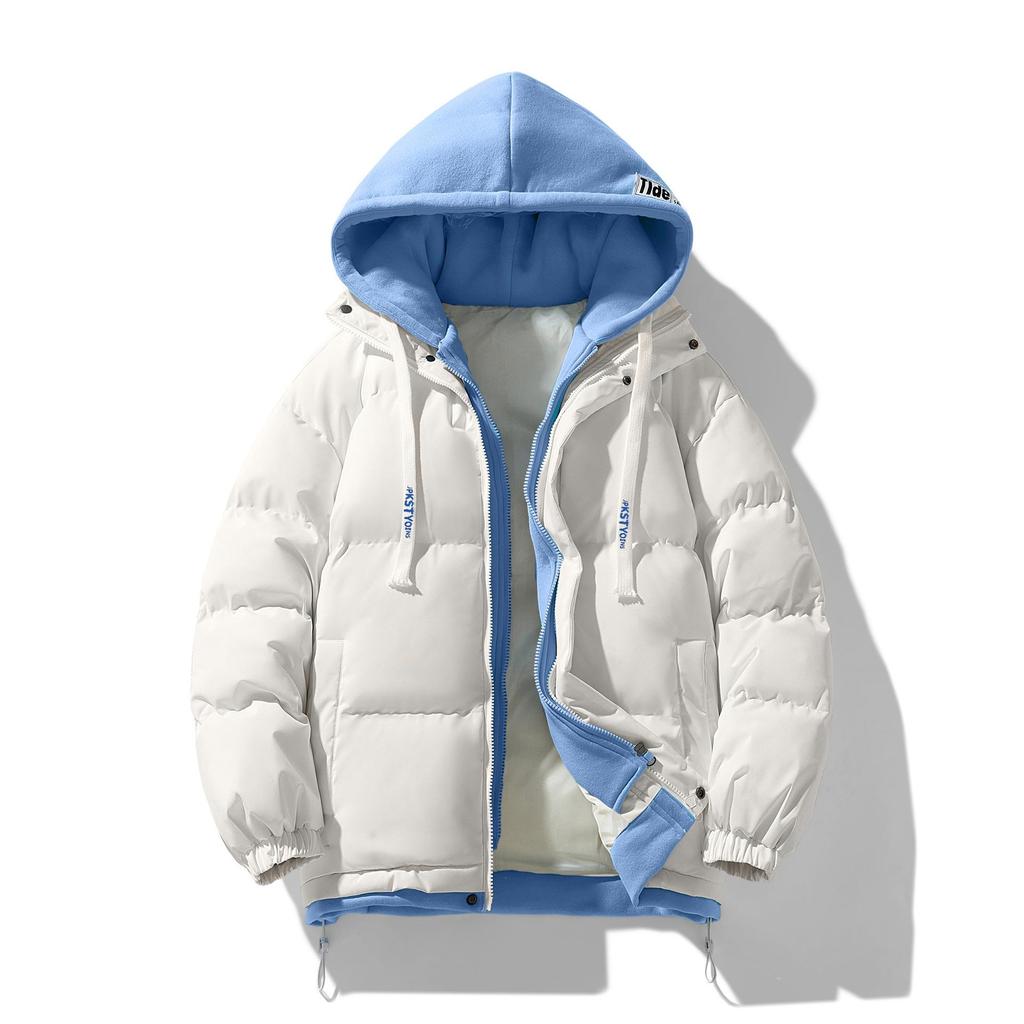 Men's Winter Loose Casual Thickened Warm Padded Jacket Japanese Trend Hooded Padded Jacket