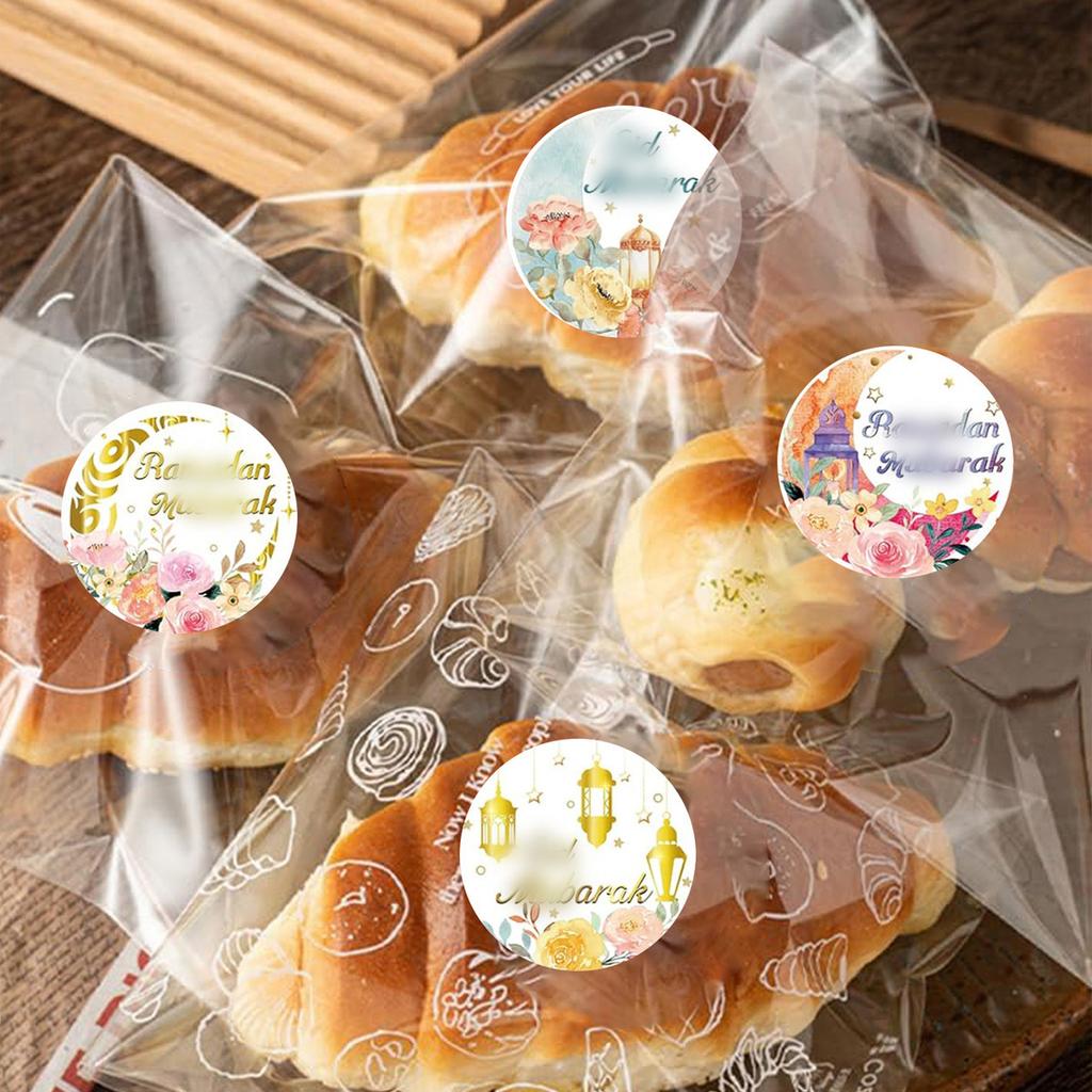 500 Stickers/Roll Festival Party Flower Stickers DIY Manual Labeling For Candy Bags Food Packaging Happy Birthday Sticker